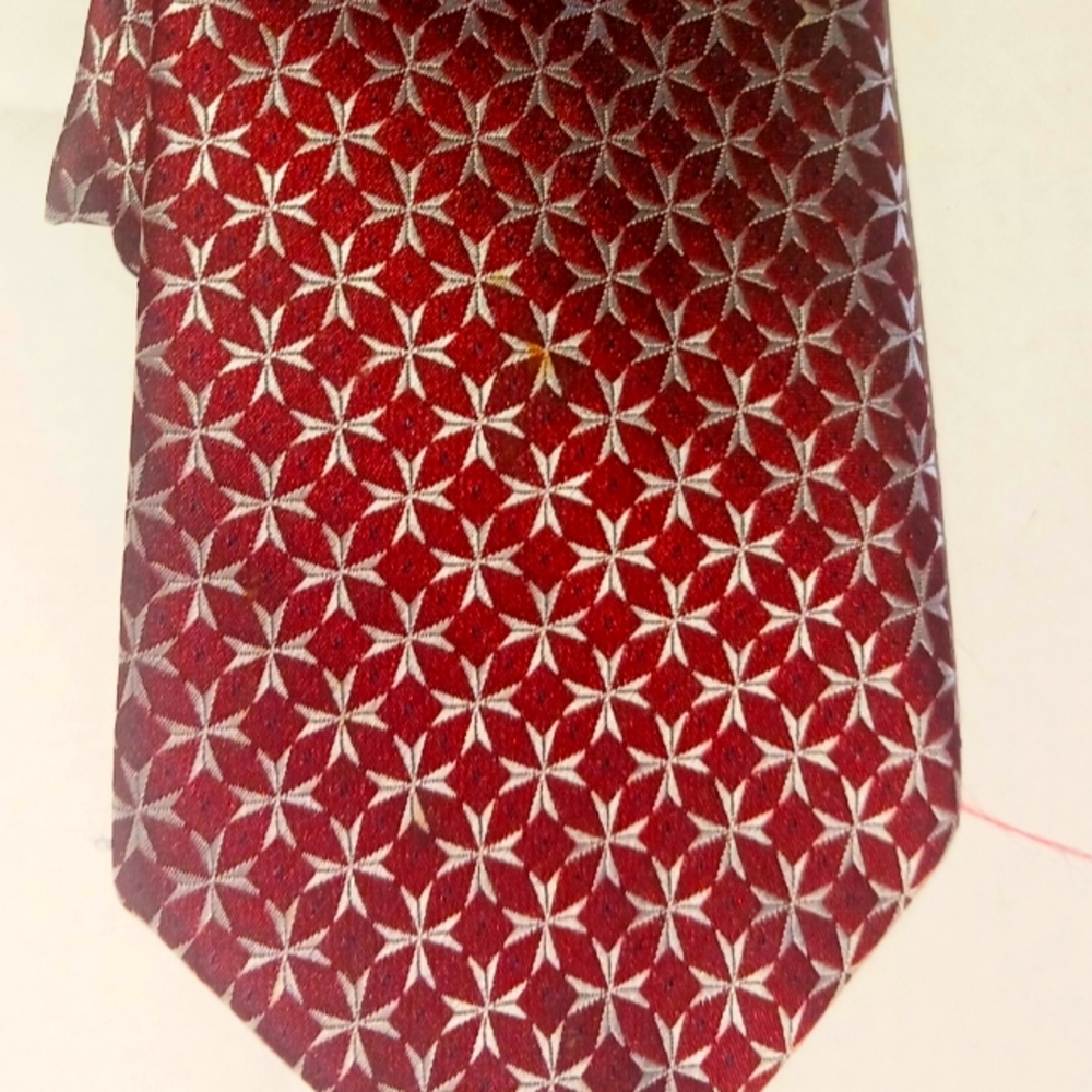 Knights of Malta Cross Symbols Men's Red  Necktie